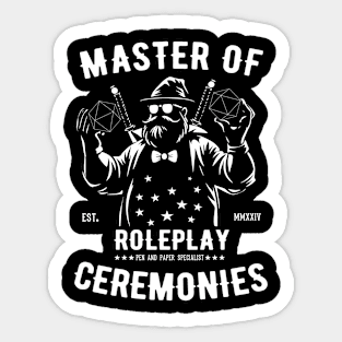 Master of Ceremonies Sticker